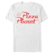 Men's Toy Story Pizza Planet Logo Graphic Tee White Medium